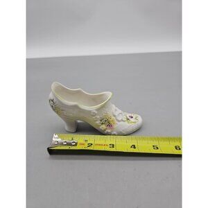 Vintage Old Foley Floral Victorian pattern china shoe, James Kent England